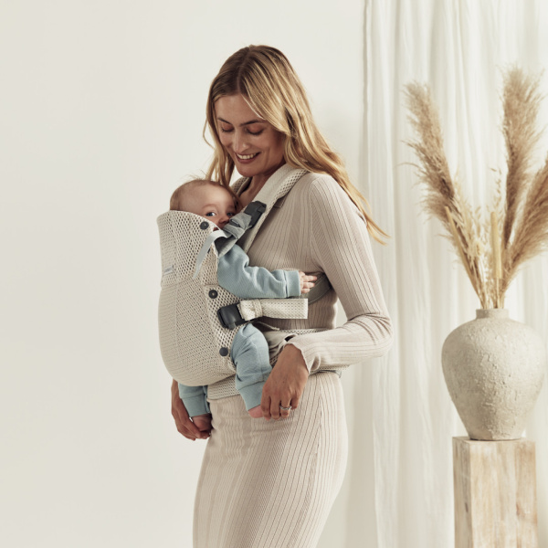 Porte bébé harmony mesh 3d crème Babybjorn