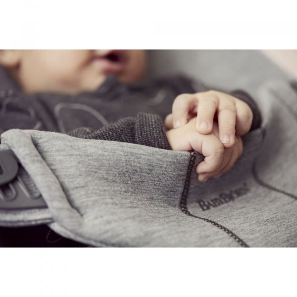 Transat bébé bliss mélange tissé chiné bleu Babybjorn