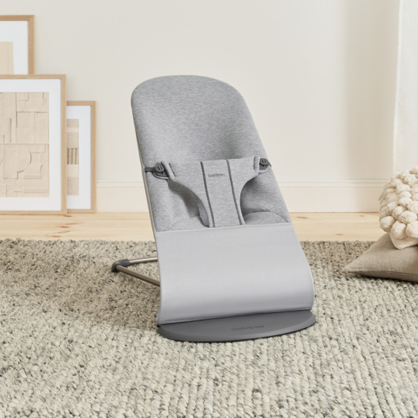 Transat bébé bliss jersey 3d gris clair Babybjorn