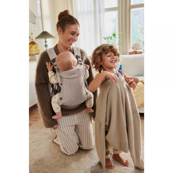 Porte bébé harmony mesh 3d argent Babybjorn