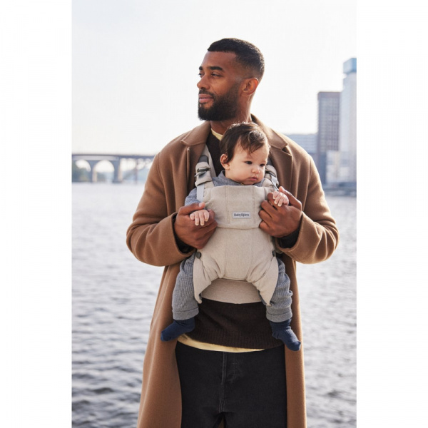 Porte bébé harmony mesh 3d argent Babybjorn