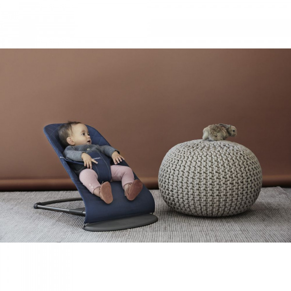 Transat bébé bliss coton gris clair Babybjorn