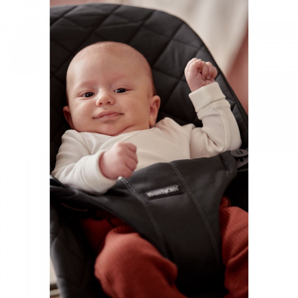 Transat bébé bliss coton gris clair Babybjorn