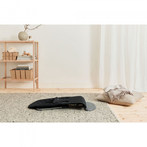 Transat bébé bliss coton gris clair Babybjorn