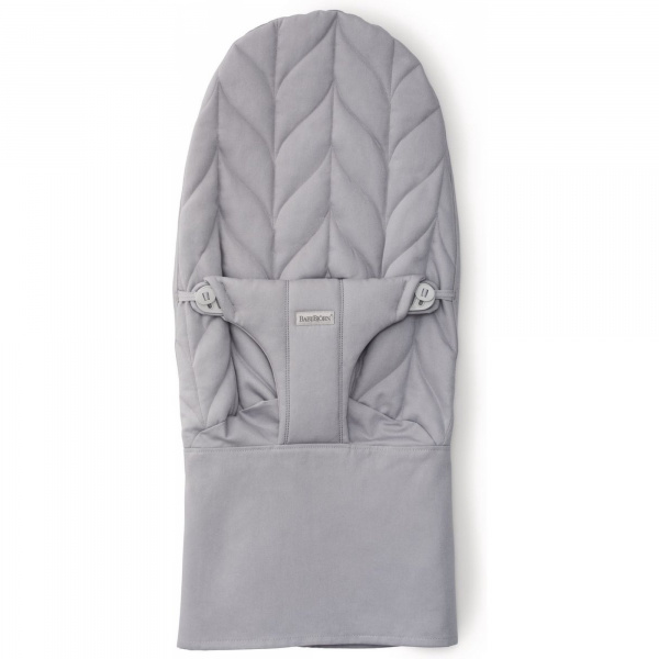 Housse transat bliss tissé, matelassage pétale, gris clair Babybjorn