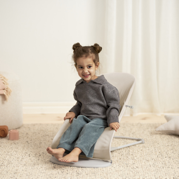 Transat bébé balance soft tissé jersey tri fabric beige clair Babybjorn