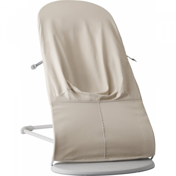 Transat bébé balance soft tissé jersey tri fabric beige clair Babybjorn