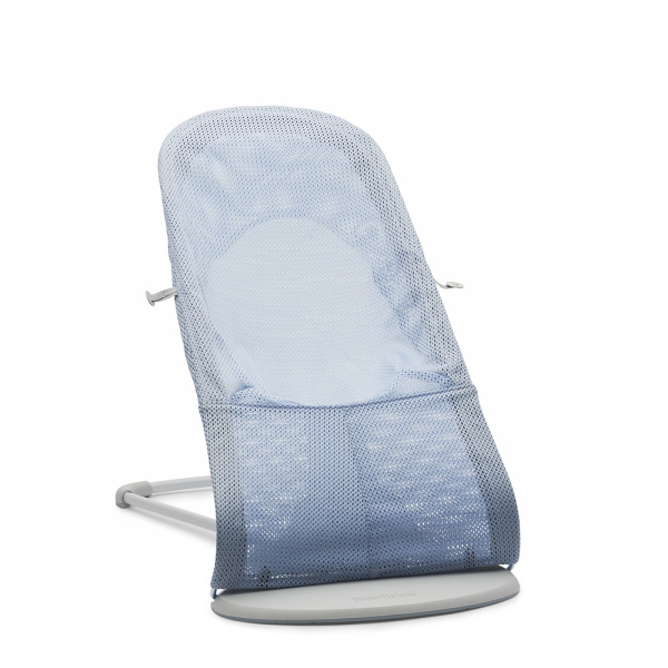 Transat bébé balance soft vert sauge et gris clair Babybjorn