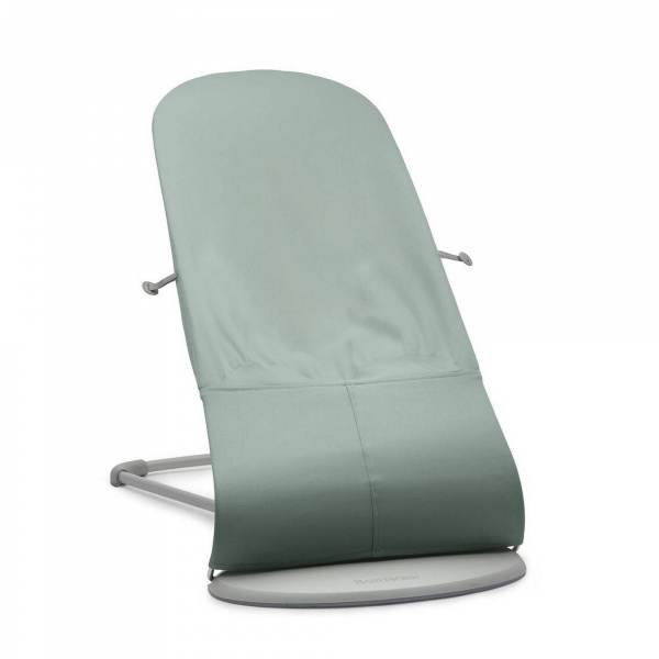 Transat bébé balance soft vert sauge et gris clair Babybjorn