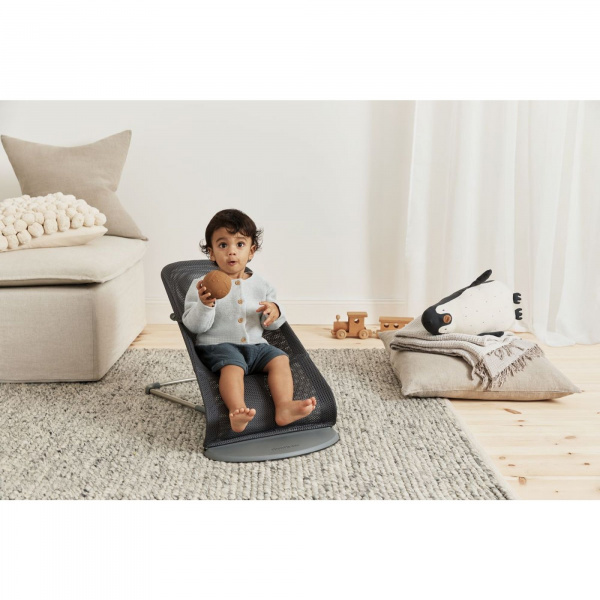 Transat bébé bliss mesh anthracite Babybjorn