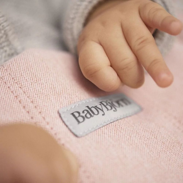 Transat bébé bliss coton gris clair Babybjorn