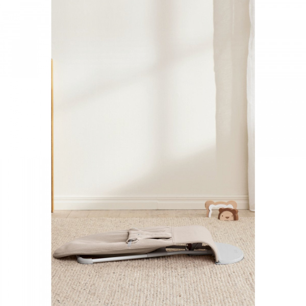 Transat bébé bliss mélange tissé chiné beige clair Babybjorn