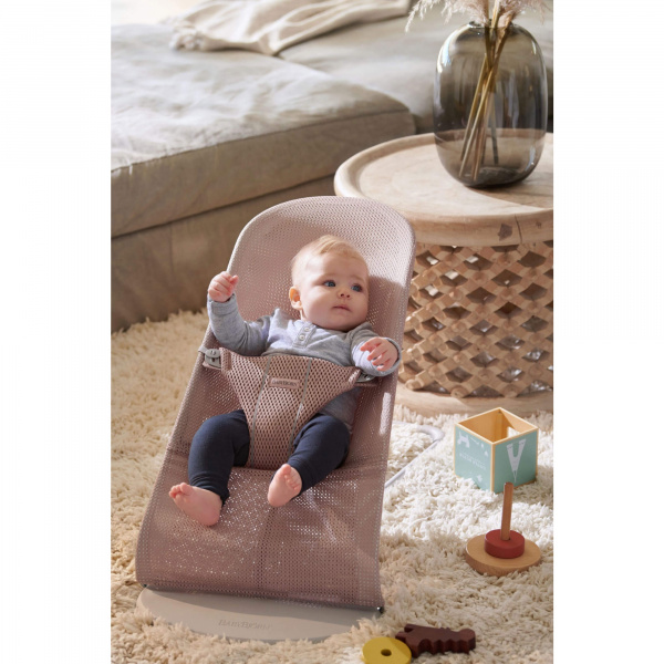 Transat bébé bliss mesh gris-beige Babybjorn