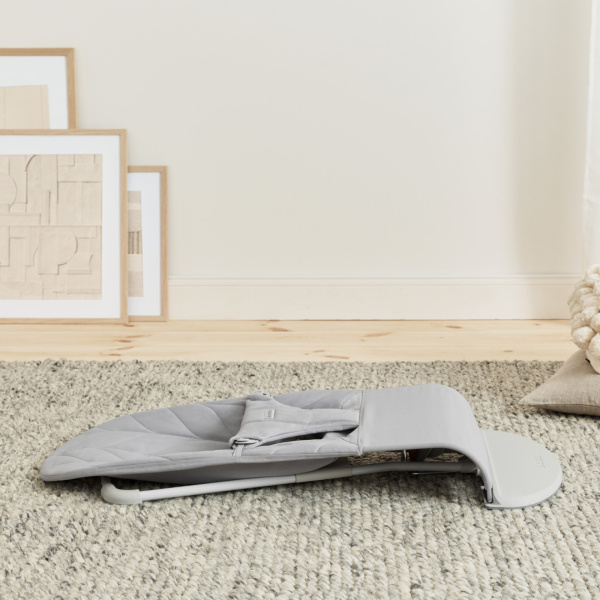 Transat bébé bliss coton matelassé pétale bleu Babybjorn