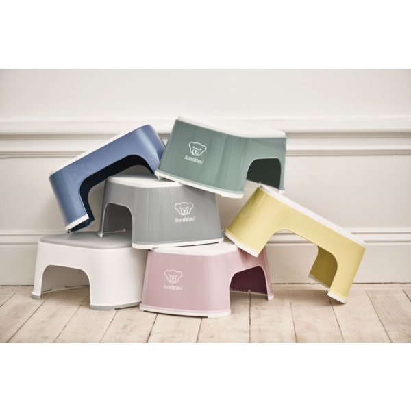 Marche pied enfant blanc et gris Babybjorn