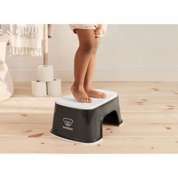 Marche pied enfant noir et blanc Babybjorn