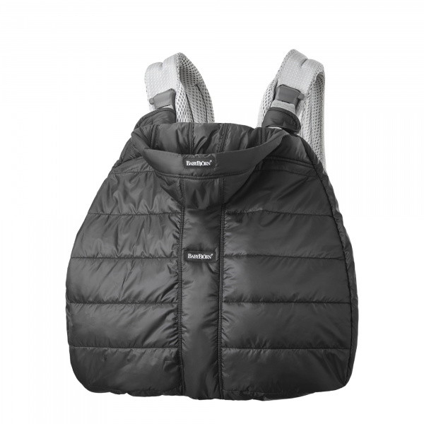 Cape d'hiver pour porte-bébé noir Babybjorn