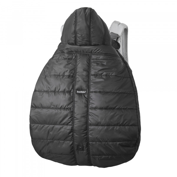 Cape d'hiver pour porte-bébé noir Babybjorn