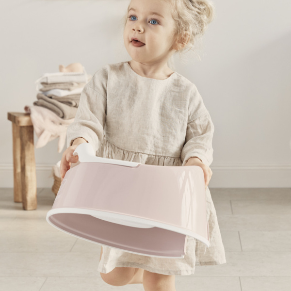 Pot smart rose pastel et blanc Babybjorn