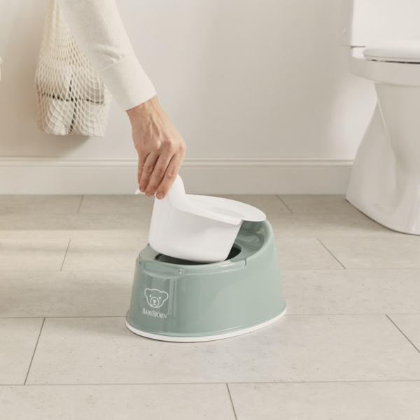 Pot smart vert profond et blanc Babybjorn