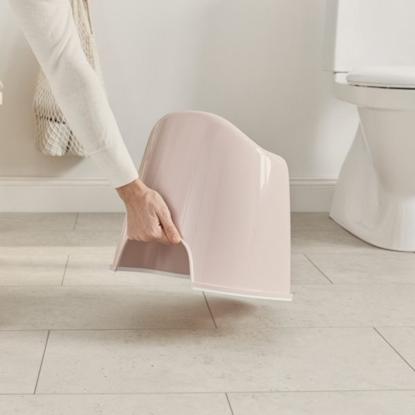 Pot fauteuil rose pastel et blanc Babybjorn