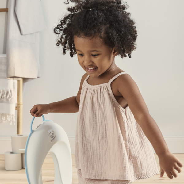 Réducteur de toilette blanc et turquoise Babybjorn
