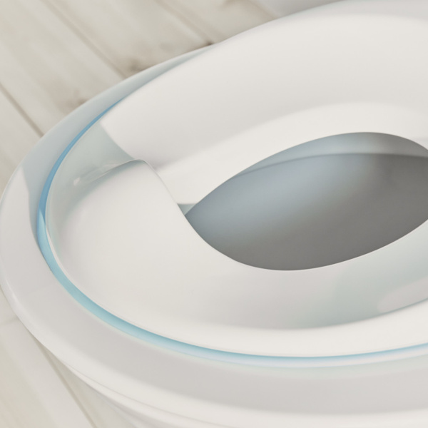 Réducteur de toilette blanc et turquoise Babybjorn