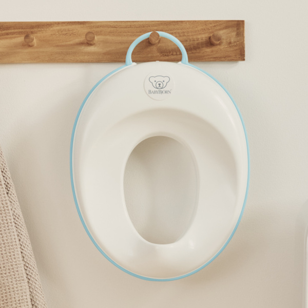 Réducteur de toilette blanc et turquoise Babybjorn