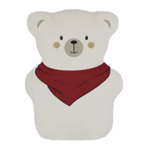 Bouillotte ourson thérapeutique - foulard rouge Beke bobo