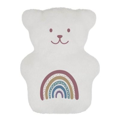 Bouillotte ourson thérapeutique - arc en ciel