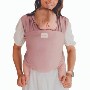 Écharpe de portage tricot-slen bio soft pink Babylonia