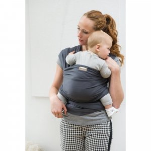 Écharpe de portage tricot-slen bio dark grey Babylonia