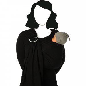 Écharpe de portage sling black beans Babylonia