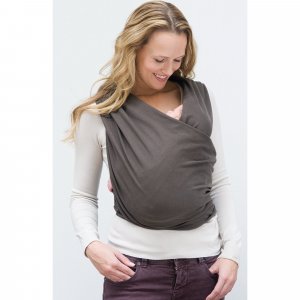 Écharpe de portage tricot-slen bio moon mist grey Babylonia