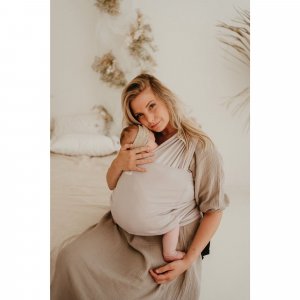 Écharpe de portage tricot easy warm sand Babylonia