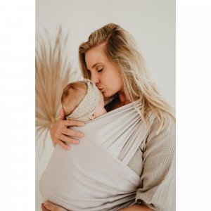 Écharpe de portage tricot easy warm sand Babylonia