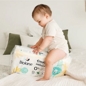 Couches bébé écologiques taille 4 - 44 couches Biolane