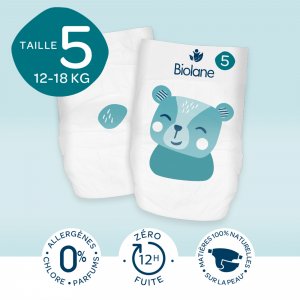 Couches culottes bébé taille 5 pack 1 mois 120 couches Biolane