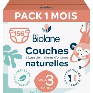Couches bébé pack 1 mois Biolane