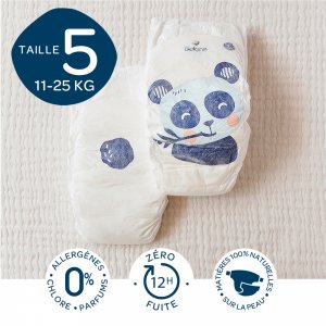 Couches bébé taille 5 pack 1 mois 120 couches Biolane