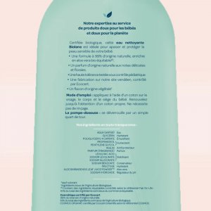 Eau nettoyante bébé bio 500ml Biolane