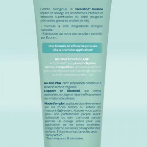 Baume réparateur cicabébé bio 40ml Biolane