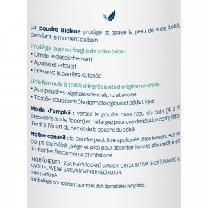 Poudre de bain bébé 75 g Biolane