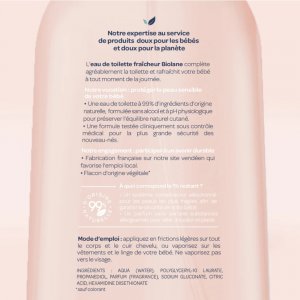 Eau de toilette bébé 200ml Biolane
