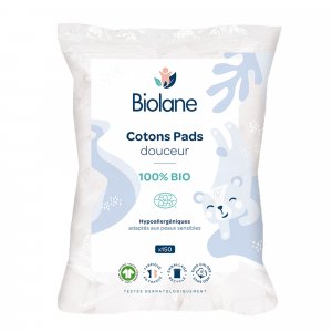 Carré de cotons douceur bio x150 Biolane