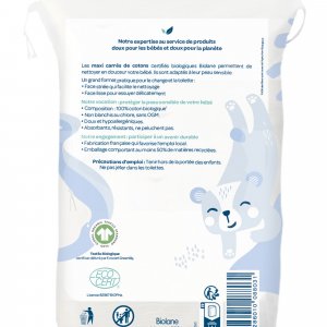 Maxi carrés de cotons bio x60 Biolane