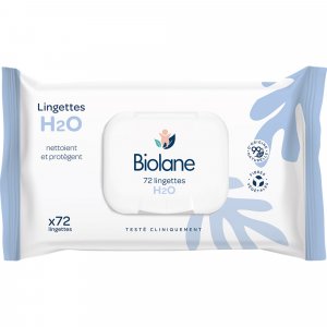 Lingettes bébé h2o x72 Biolane