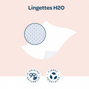 Lingettes bébé h2o x72 Biolane