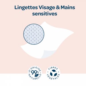 Lingettes bébé sensitives x55 Biolane