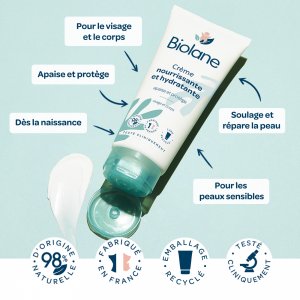 Crème nourrissante et hydratante bébé 100ml Biolane